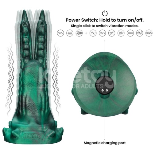 Lovetoy - Savage Charm Vibro Dildo - Blue 照片
