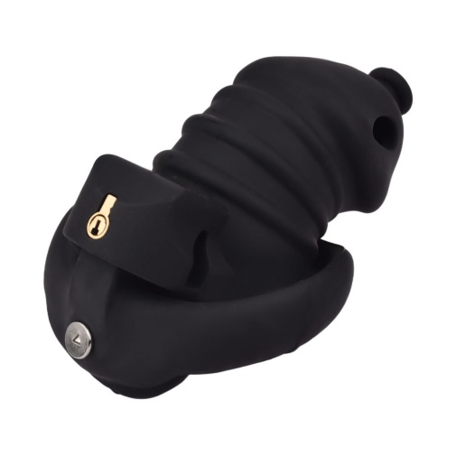 FAAK - Long Resin Chastity Cage - Black 照片