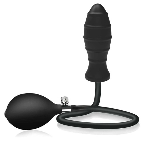 Nasstoys - Ribbed Inflantable Plug - Black 照片