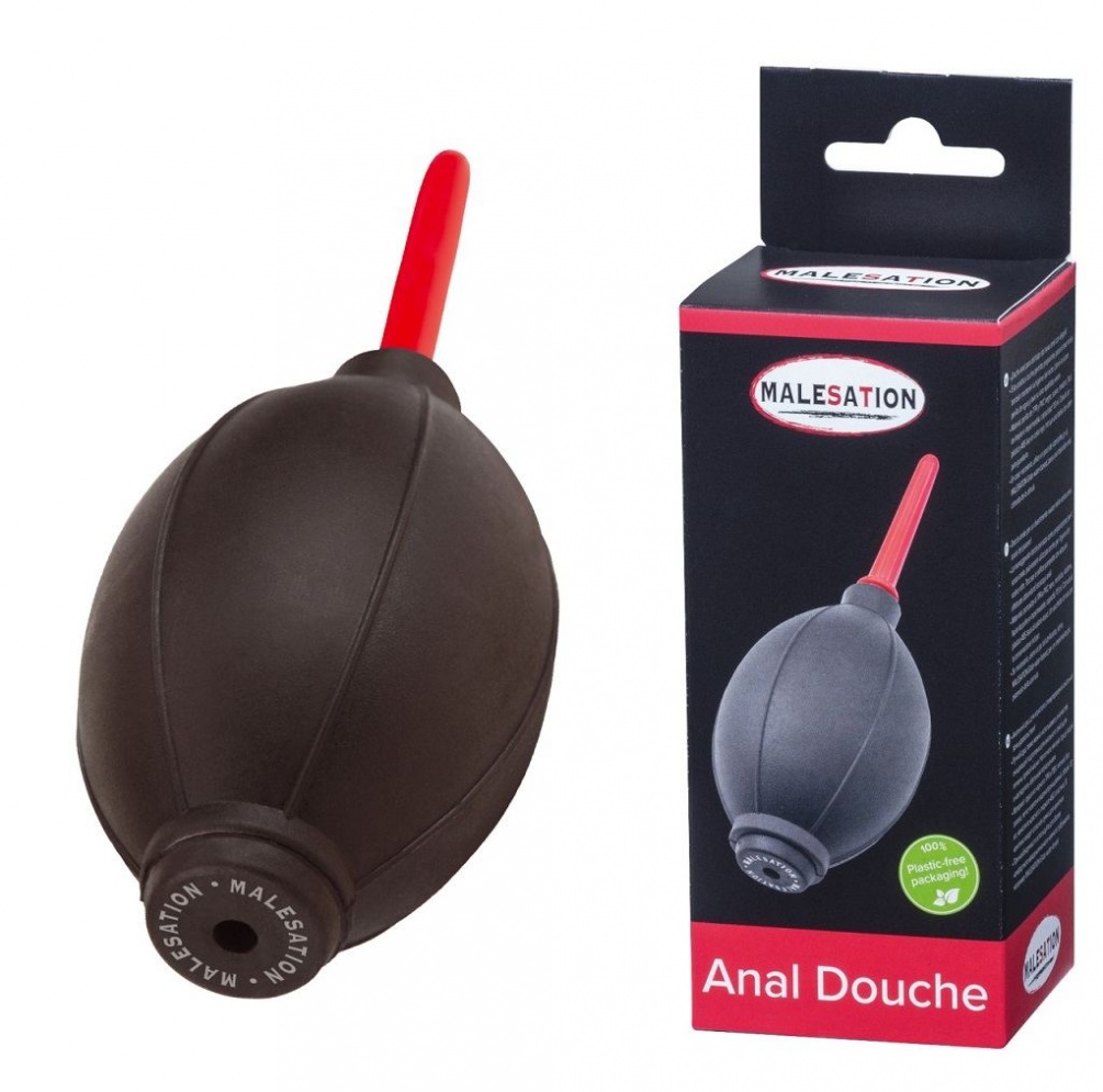 Anal douche for fizzy pleasure in your anal pleasure region!... Malesation - Anal Douche - Black photo-2