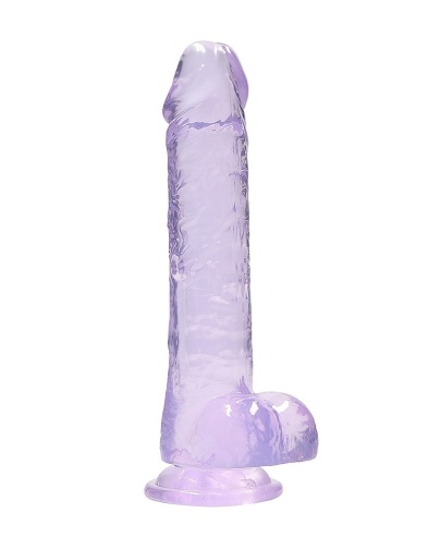 RealRock - 8" 仿真假陽具連陰囊 -紫色 照片