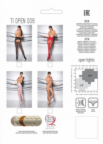 Passion - Tiopen 006 絲襪 - 黑色 - 3/4 照片