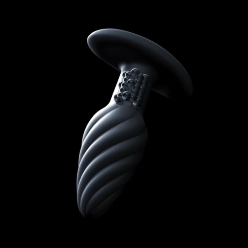 Dorcel - 螺旋纹震动后庭肛塞 - 黑色 照片