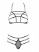 Passion - Rita Set w Open Bra - Black - S/M photo-5