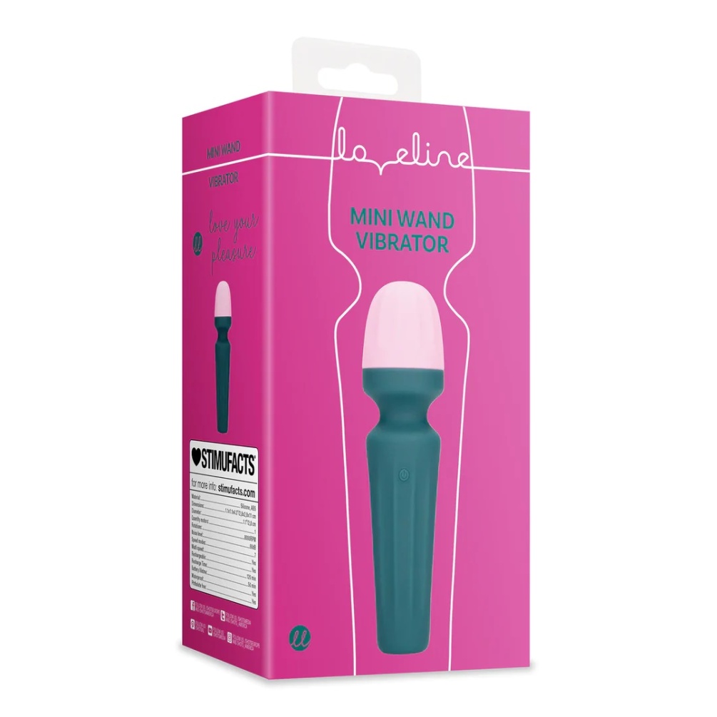 This Mini Wand Vibrator is designed for exploring your body,... Loveline - Mini Wand Massager - Ancient Sea photo-8