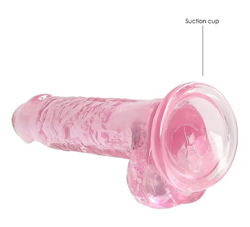 RealRock - 7" Realistic Dildo w Balls - Pink photo