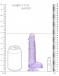 RealRock - 6" 仿真假陽具連陰囊 - 紫色 照片-7