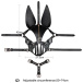 Lovetoy - Rebellion Reign Dark Bunny Face Mask - Black 照片-8