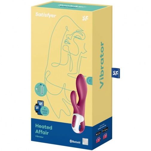 Satisfyer - Heated Affair 熱感G點震動棒 - 莓紅色 照片
