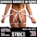 Strict - Bows Bondage Harness - Pink - XL/2XL photo-3