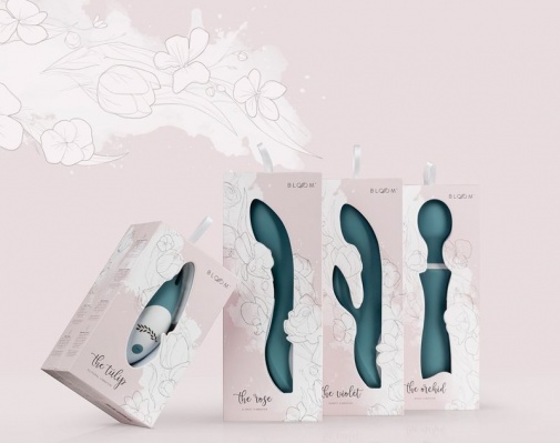 Bloom - Tulip Clitoris Vibrator - Blue photo