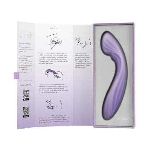 SVAKOM - Margot APP G-spot Vibrator - Lilac Swirl photo