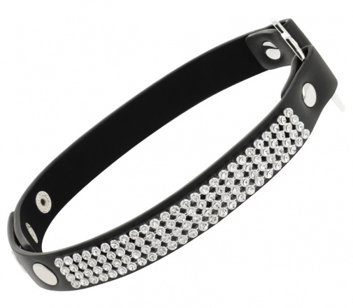 Coquette - Choker Heart Vegan Leather - Black photo