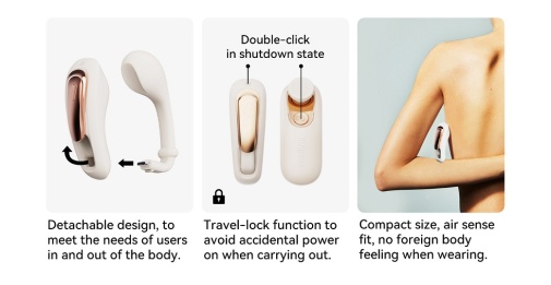 Qingnan - Wearable Vibrator #6 - Beige photo