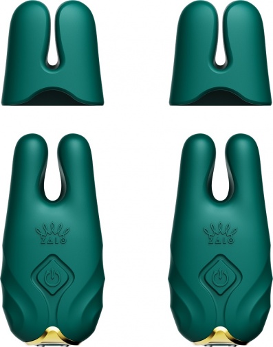 Zalo - Nave APP Vibro Nipple Clamps - Turquoise Green photo