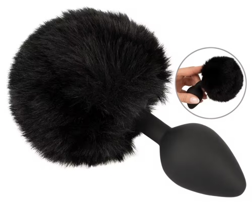 You2Toys - Fluffy Tail Plug M - Black 照片