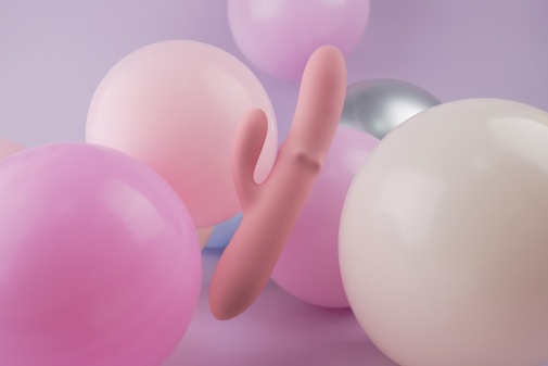 SVAKOM - Mora Neo 滚珠智能兔子按摩棒 - Peach Pink 照片