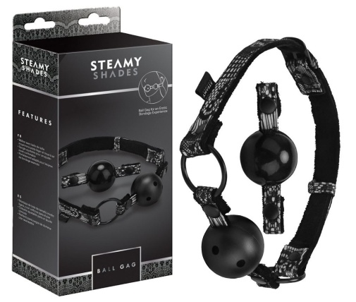 Steamy Shades - Ball Gag w Two Balls photo