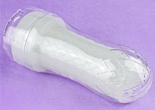 Lovetoy - Lumino Play Ribbed Masturbator - Clear photo