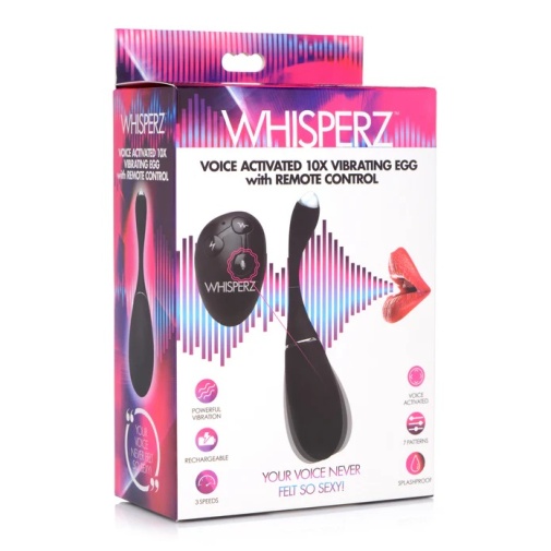 Whisperz - Voice Activated 10X Vibro Egg - Black photo