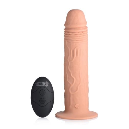 Thump It - 7X Remote Control Thumping Vibro Dildo - Medium photo