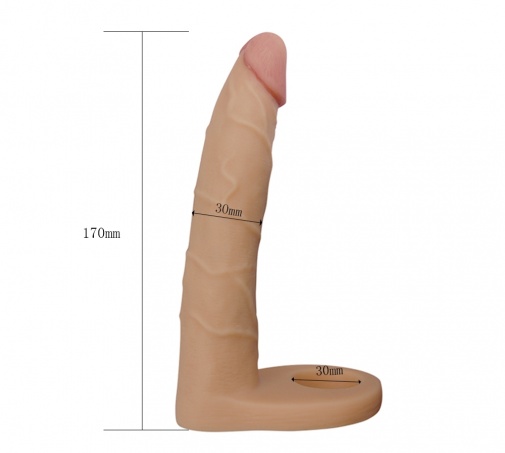 Lovetoy - 7" Ultra Soft Double Dildo - Flesh photo