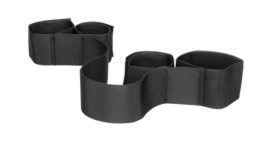 This Adjustable Hand and Ankle Restraints Set gives you tota... Ouch - Adjustable Hand & Ankle Restraints Set - Black photo-3