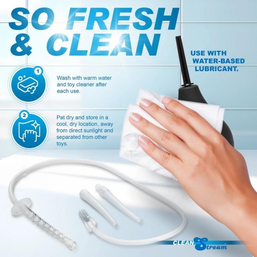 CleanStream - Enema Bulb Kit - Black photo