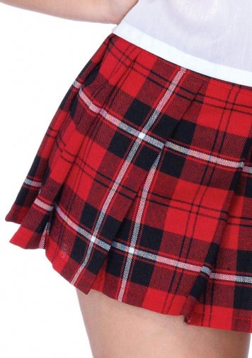 Leg Avenue - 私校學生制服 - 紅色 - S 照片