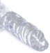 King Cock - 4" 仿真假阳具连睾丸 - 透明 照片-4