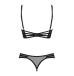 Obsessive - Roxelia Crotchless 2pcs Set - Black - M/L photo-6
