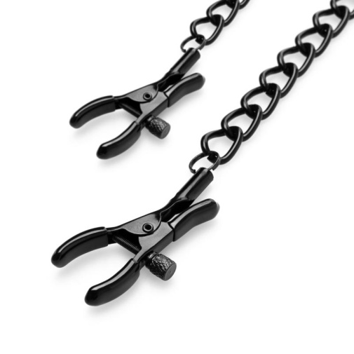 Bedroom Fantasies - Nipple Clamps w Chain - Black photo