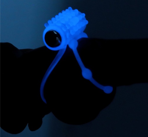 Lovetoy - Lumino Play Vibro Double Ring - Blue photo