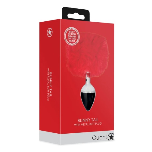 Ouch - Bunny Tail Plug - Red 照片
