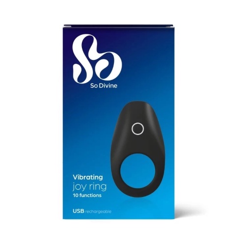 So Divine - Joy Vibro Ring - Black photo