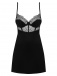 Obsessive - Sharlotte Chemise & Thong - Black - L/XL photo-7