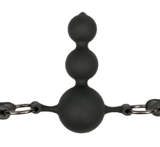 Easytoys - Triple Ball Pecker Gag - Black photo
