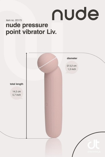 Dreamtoys - Nude Liv 手持式精致迷你按摩棒 - 粉红色 照片