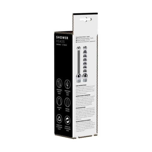 Prowler - Anal Shower Heads - Black/Silver 照片