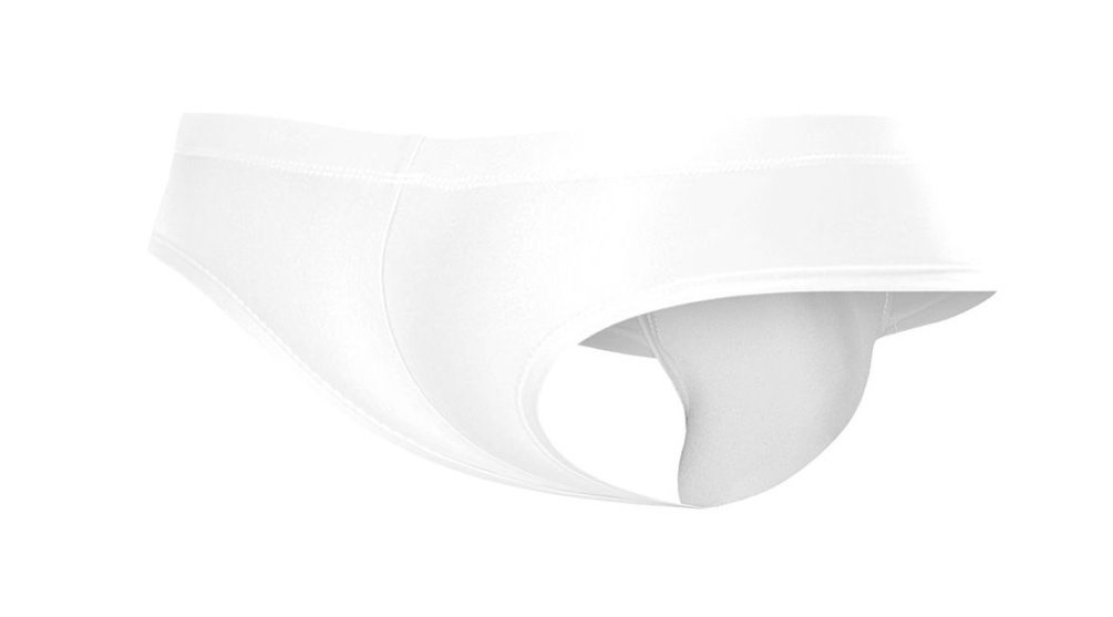 A tribute to daring garments, ideal for showing off your fig... Cut4men - Cheeky Brief - White - M photo-5