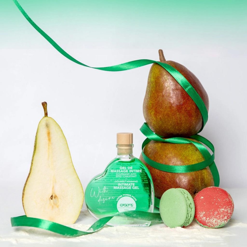 Devouring, crunching, nibbling, licking, tasting.... It'... Exsens - With Passion Apple Pear Warming Oil - 50ml photo-2