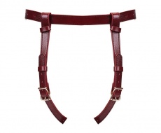 Liebe Seele - Deluxe Leather Strap-On Harness - Wine Red photo