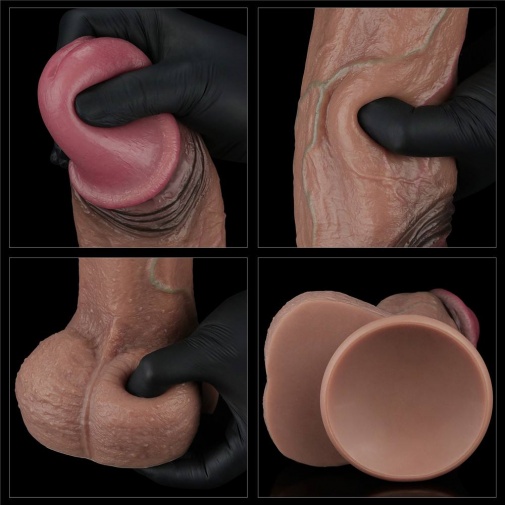 Lovetoy - 11" XXL Dual Layered Cock - Brown photo