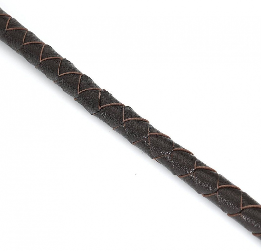 Add this cowboy style to your BDSM play box. With 75 cm of l... Liebe Seele - Leather Handcrafted Whip - Brown photo-7