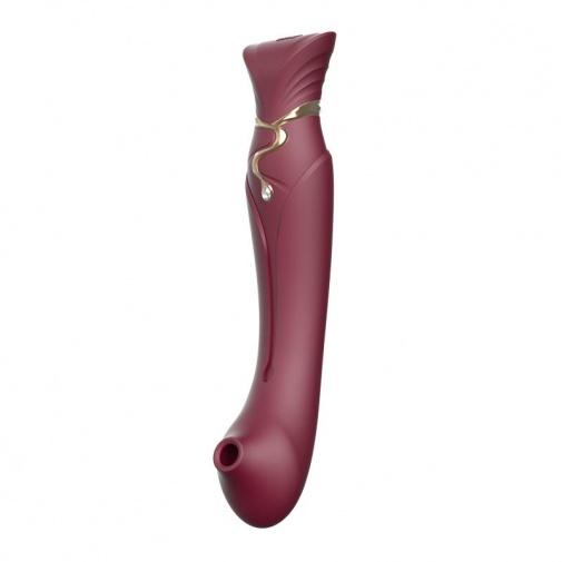Zalo - Queen APP Heating Vibro Set - Wine Red photo