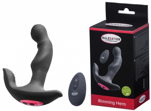 Malesation - Rimming Hero 前列線刺激震動器 - 黑色 照片