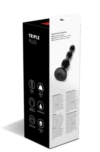 Prowler - Triple Anal Plug - Black 照片