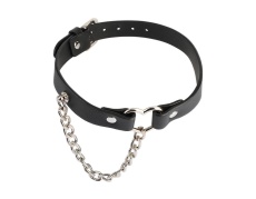 Chisa - Heart Collar w Chain - Black photo