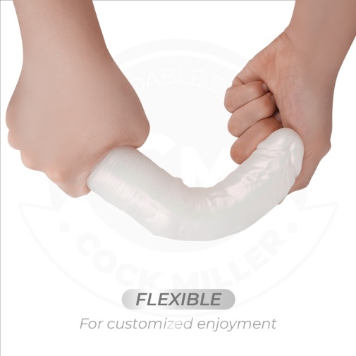 Cock Miller - 19.5cm 可遥控 发光震动假阳具 - 珍珠色 照片