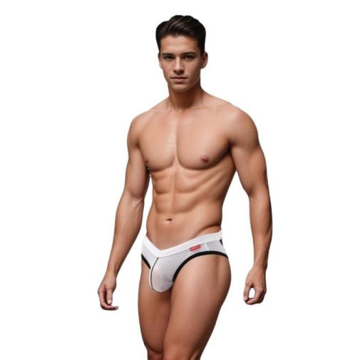 Envy - Sport Mesh Jock - White/Black - M/L 照片